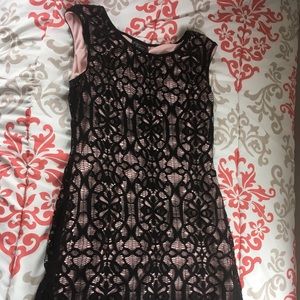 Short black and pink dress